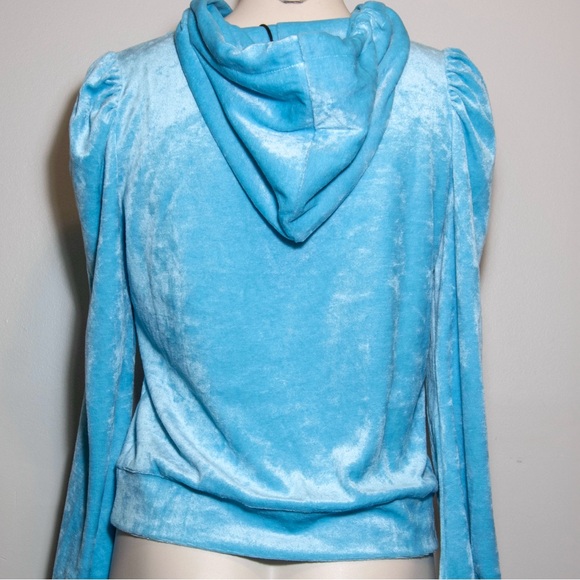 NWT Generation Love Primrose Crushed Velvet Hoodie - Picture 6 of 8